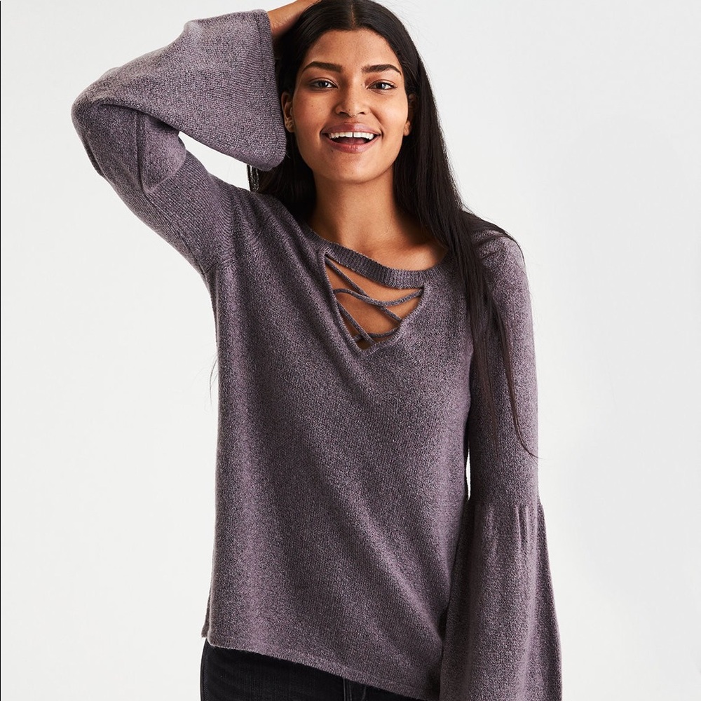 NWT American Eagle Bell Sleeve Sweater